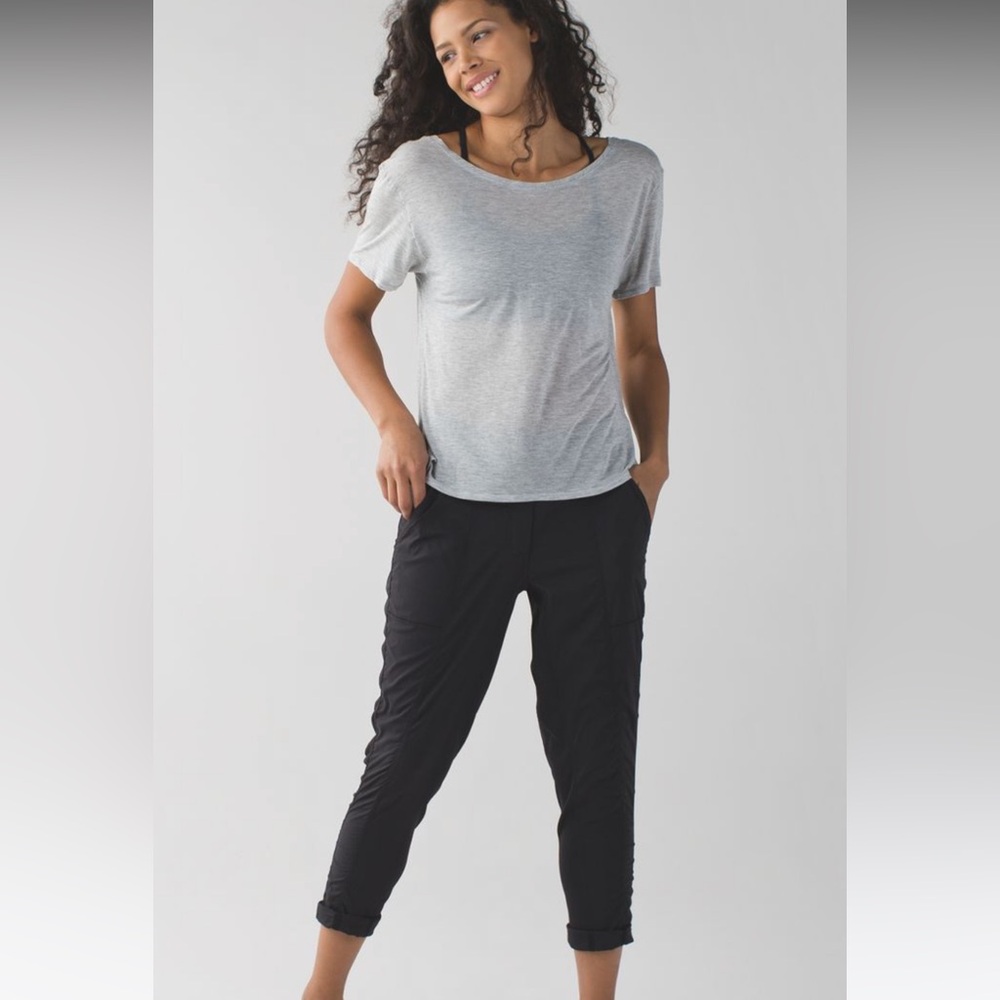 Lululemon Athletica Black Street to Studio cropped Pants